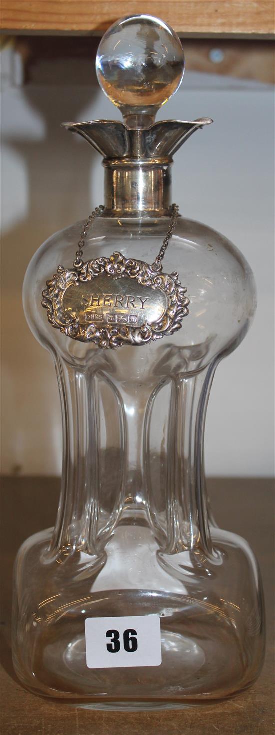 Silver collar decanter
